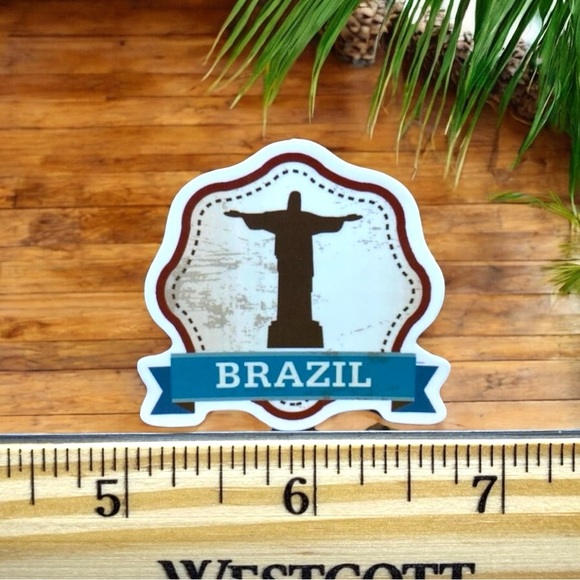 10 / $10 Brazil Christ the Redeemer Sticker - Bucket List - Picture 2 of 2